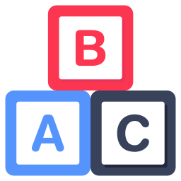 abc-blokken icoon