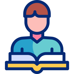 Reading book icon