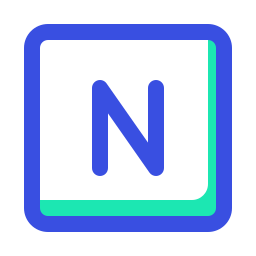 文字n icon