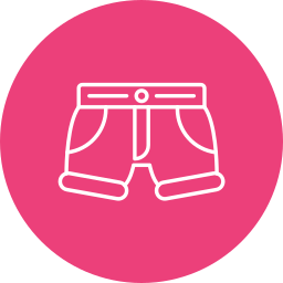 pantaloncini di jeans icona