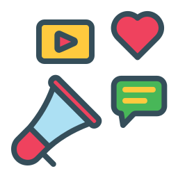 Social media marketing icon