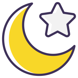 księżyc i gwiazda ikona