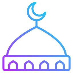 cúpula de la mezquita icono