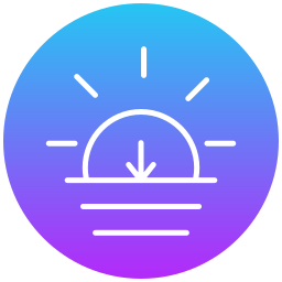 Sun set icon