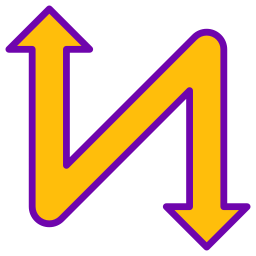 ジグザグ矢印 icon