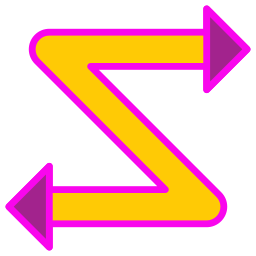 Zigzag arrow icon