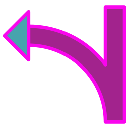 Turn left icon