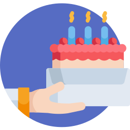 Birthday cake icon