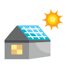 dach słoneczny ikona