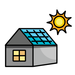 Солнечная крыша иконка
