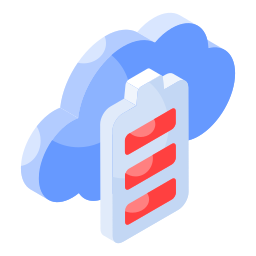 Cloud battery icon