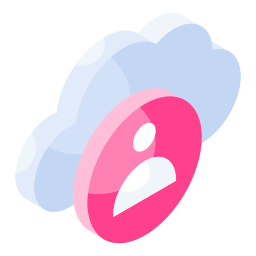 użytkownik chmury ikona