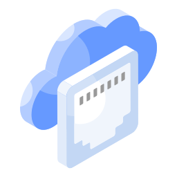 Облачный ethernet иконка