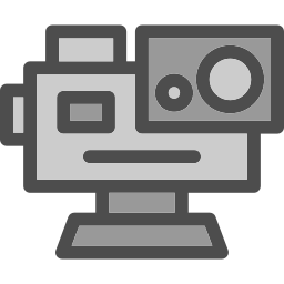 macchina fotografica d'azione icona