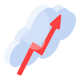 Cloud statistics icon
