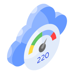 Cloud performance icon