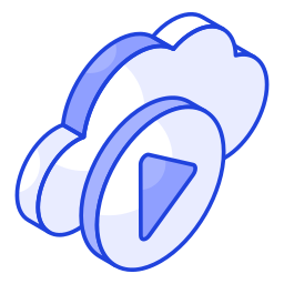 Cloud video icon