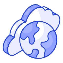 Global cloud icon