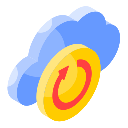 Updating cloud आइकन