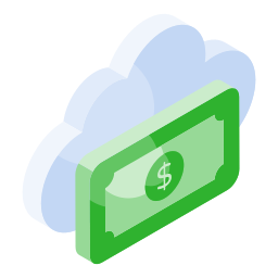 Cloud payment icon