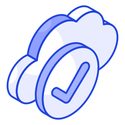 Cloud verification icon