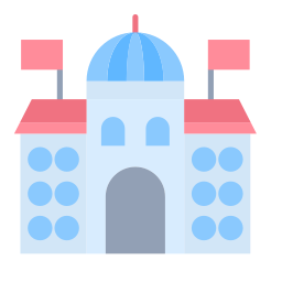 edificio del gobierno icono