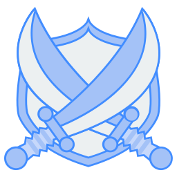 escudo de espada Ícone