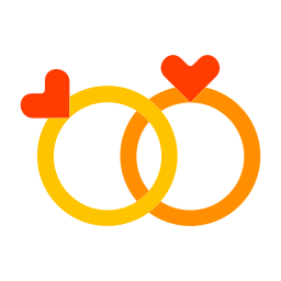 anillo de bodas icono