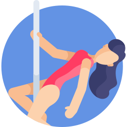 Pole dance icono