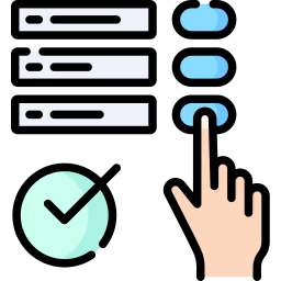 Electronic vote icon