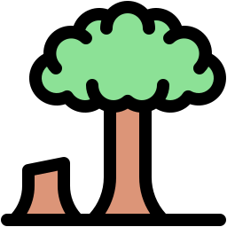 la déforestation Icône
