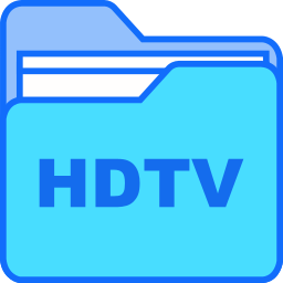 televisión de alta definición icono