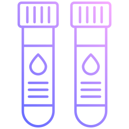 Blood tubes icon