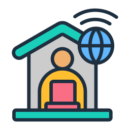 Remote work icon