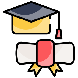 sombrero de graduado icono