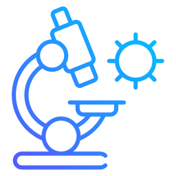 Biology microscope icon