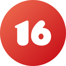 número 16 Ícone