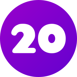 numéro 20 Icône