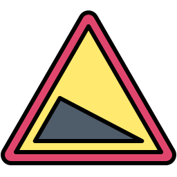 Steep hill icon