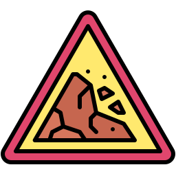 vallende rotsen icoon