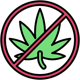 geen cannabis icoon