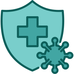 protección contra el virus icono