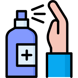 spray alcoholico icono