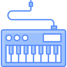 tastiera elettrica icona
