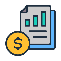 demonstrativo financeiro Ícone