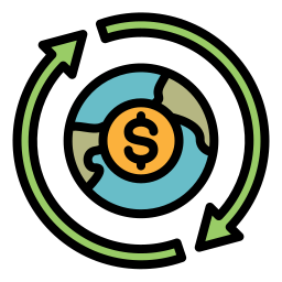 economía circular icono