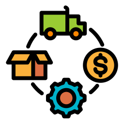 Supply chain icon