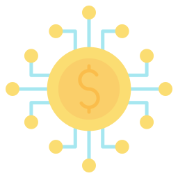 dinero digital icono