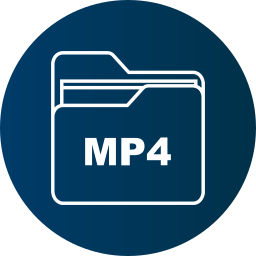 archivo mp4 icono