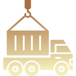 camion porte-conteneur Icône